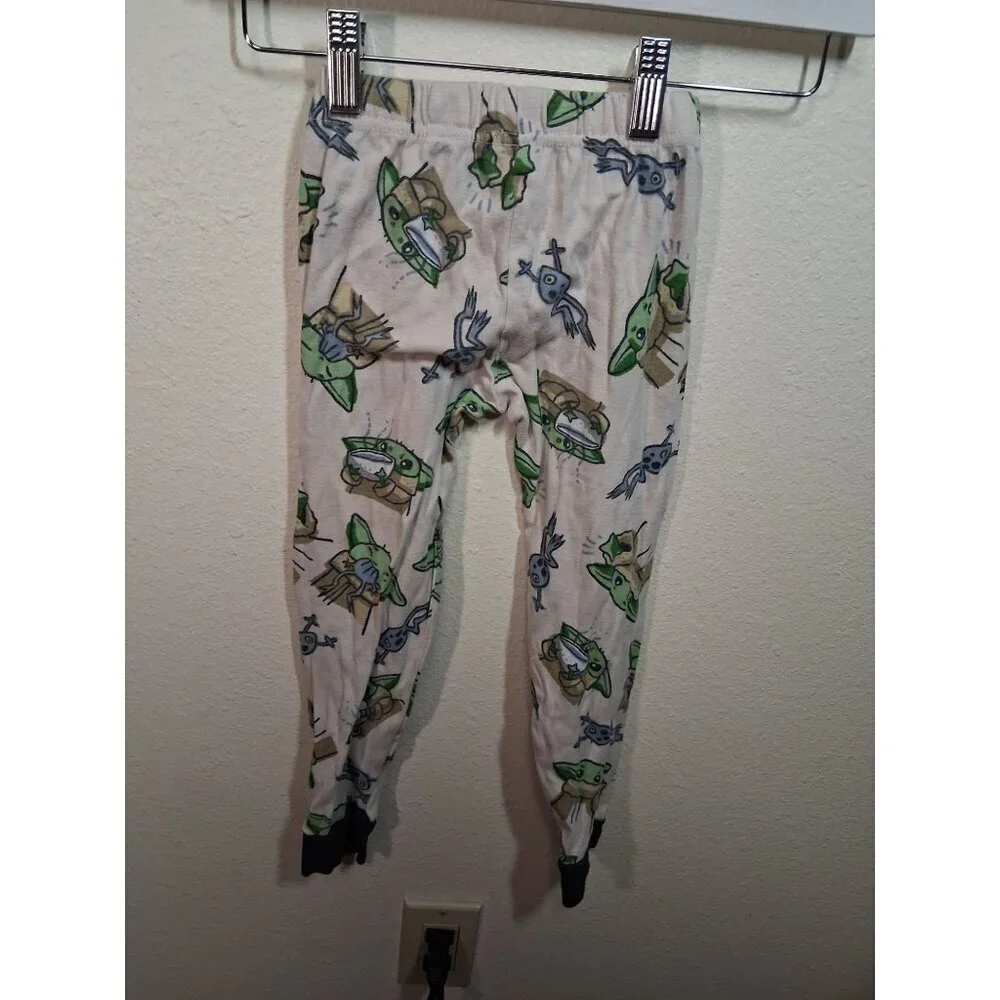 Star Wars Baby Yoda Mandalorian Pajama Set 2 Piece Cotton Unisex Size 6